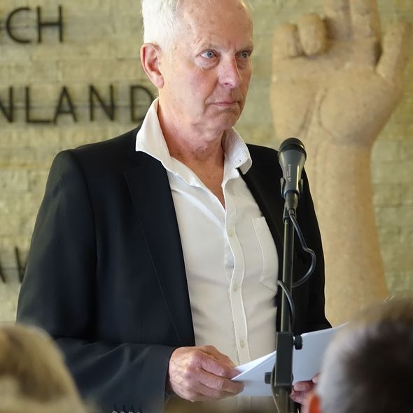 Martin Blindheim, Sohn des norwegischen Widerstandskämpfers Martin Edvard Blindheim (Foto: GSBadH) Martin Blindheim, Sohn des norwegischen Widerstandskämpfers Martin Edvard Blindheim (Foto: GSBadH)