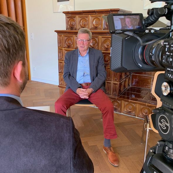 Günter-Philipp Arens beim Zeitzeugeninterview (© Gedenkstätten Brandenburg, Foto: Sorin Manu) Günter-Philipp Arens beim Zeitzeugeninterview (© Gedenkstätten Brandenburg, Foto: Sorin Manu)