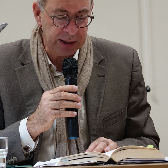 Martin Sabrow las aus seinem Buch. (Foto: GBadH) Martin Sabrow las aus seinem Buch. (Foto: GBadH)